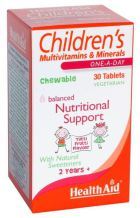 Multivitamins + Minerals Children's Chewable Fruit Flavor 30 Tablets