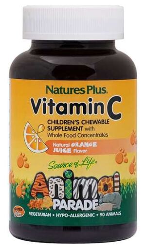 NaturesPlus Vitamin C Animal Parade - 90 Chewable Tablets
