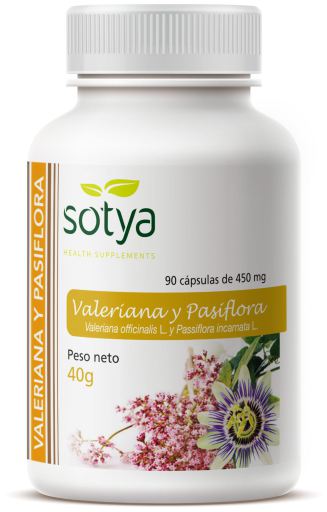 Sotya Valerian and Passionflower 450 mg 90 Capsules