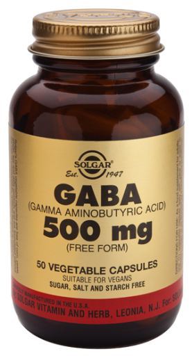 Solgar Gaba 500 mg Vegetable Capsules