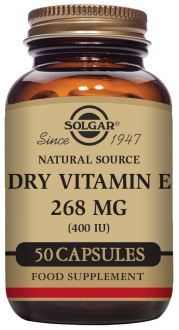 Dry Vitamin E 400 IU 50 Vegetable Capsules