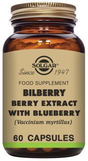Solgar Bilberry Berry Bilberry 60 Capsules