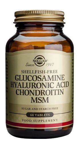 Glucosamine Hyaluronic Acid Chondroitin MSM (Shellfish-Free) 60 Tablets