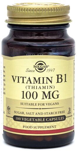 Solgar Vitamin B1 100 mg 100 Capsules