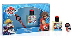 Bakugan Cologne Spray 50ml + Case Clock