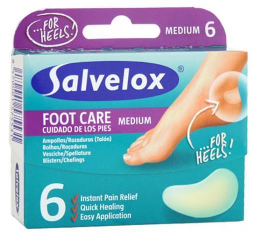Salvelox Hydrocol Heel Chafing 6 units
