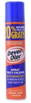 Devor Olor Deodorant Spray Feet and Footwear Pro 20%