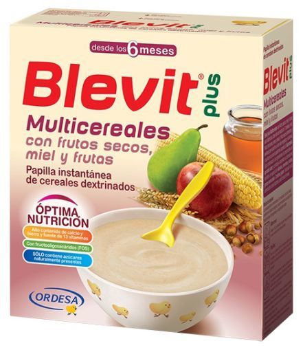 Blevit Plus Multicereal with nuts Honey and Fruit 300 gr
