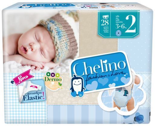 Chelino Fashion and Love Double Core Diapers 28 pcs size 2