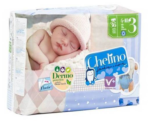 Chelino T3 Lying Diapers 36 units (4-10 kg)