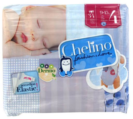 Chelino Fashion and Love Crawling Diapers Size 4 34 units