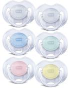 Translucent Classic Pacifiers 0 to 6 Months 2 units