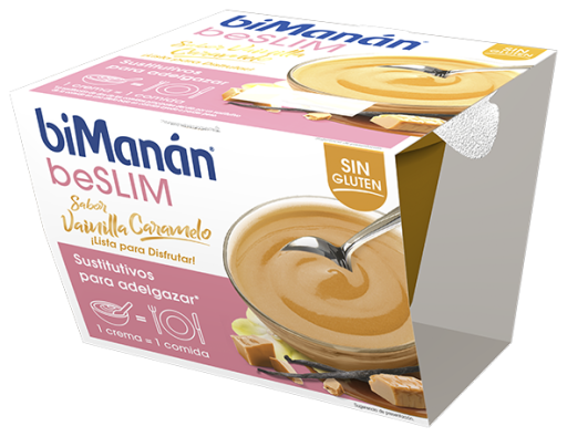 biMan&aacute;n beSlim Vanilla & Caramel Cup 210 gr