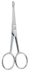 Tijera Punta Roma Straight, Chrome, 10.5 Cm