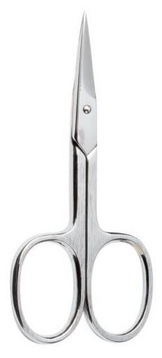 Chromeplated manicure scissors, straight tip