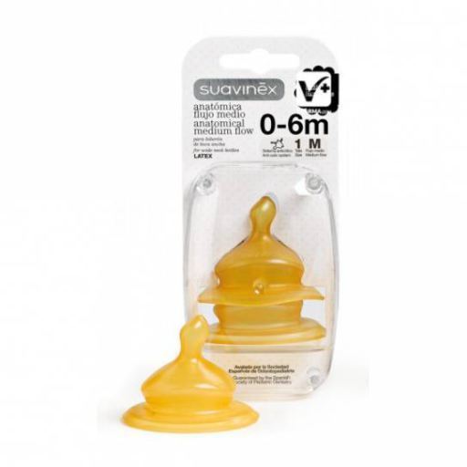 Rubber Teat Slow Boca Anch 0-6M