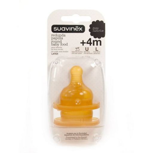 Tetina Rubber Wide Mouth Papilla 4m