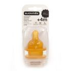 Tetina Rubber Wide Mouth Papilla 4m