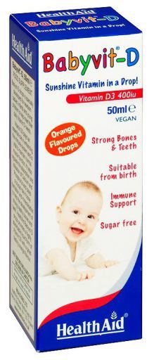 HealthAid Babyvit-D Drops 400iu Newborns 50 ml