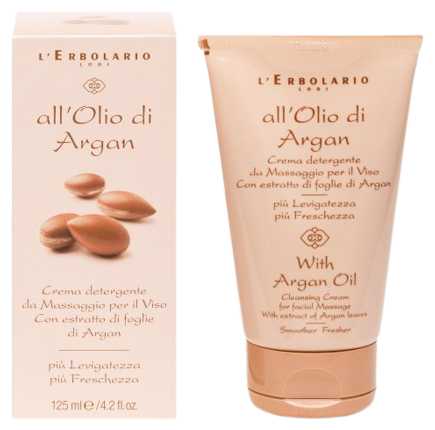 L'Erbolario Argan Oil Facial Massage Cleansing Cream 125 ml