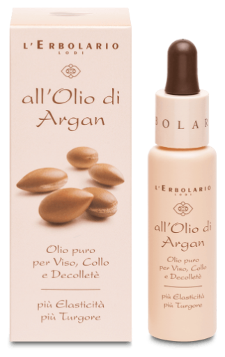 L'Erbolario Pure Argan Oil for Face Neck and Neckline 28 ml