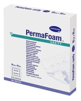 Hartmann Permafoam Cavity Dressing 10x10 cm 3 Units