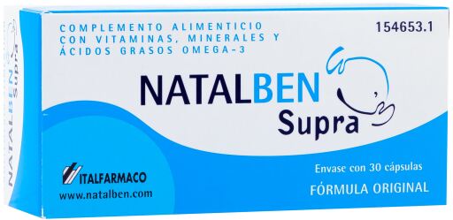 NATALBEN SUPRA EMBARAZO LACTANCIA 30 CAP - Mc Pharms