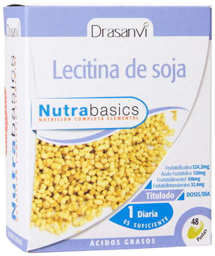 Drasanvi Soy Lecithin 1200mg 48 pearls Nutrabasicos