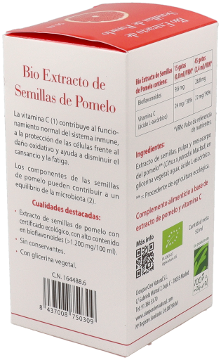 100% Natural Bio Grapefruit Seed Extract with Bioflavonoids and Vitamin C