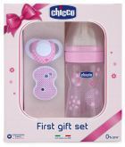 Bottle Gift Pack, Physiologic + Pacifier pink