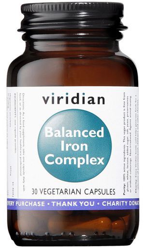 Viridian Iron Complex Vegetable Capsules balanced 30