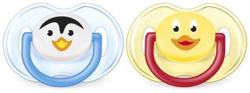 Pacifiers Classic Animals 0 to 6 Months Child 2 units