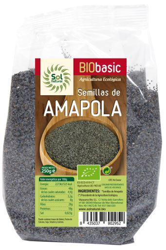 Sol Natural Poppy seeds Bio 250 gr
