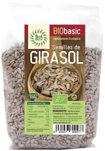 Sol Natural Organic Sunflower Seeds 500 gr
