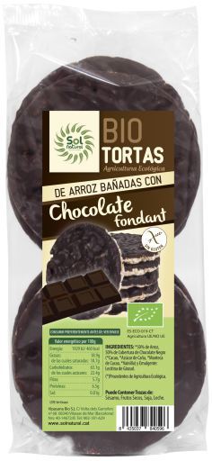 Sol Natural Tortias Chocolate Fondant 6 Units 100 gr