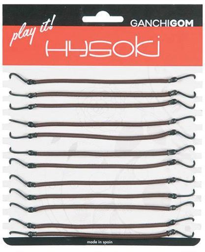 Rubber Hook (Cardboard 12 U) Brown