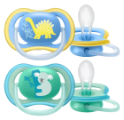 Animal Ventilated Pacifiers +18 Months 2 Units