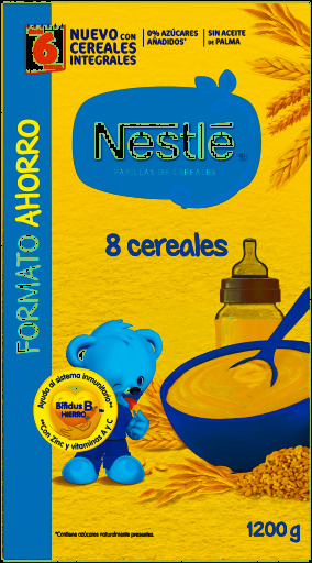 Porridge 8 Whole Grain Cereals with Bifidus + 6 Months 1200 gr