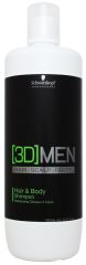 3D Men Hair and Body Shampoo 1000 ml