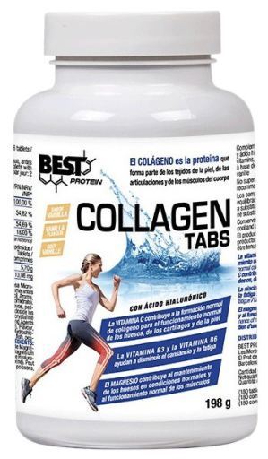 Best Protein Collagen Tabs 180 Tablets 1100 mg Vanilla