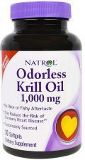 Odorless Krill Oil 1000 mg 30 Softgels