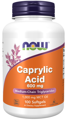 Caprylic Acid 600 mg 100 Soft Capsules