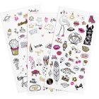 Get On Glitter On! Body Tattoos 01 Doodle Bomb 95 pieces