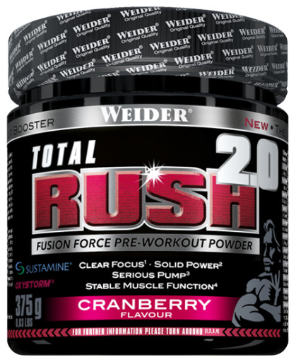 Weider Total Rush 2.0 Blueberry 375 gr