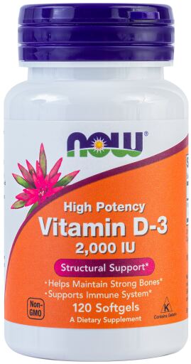 Vitamin D3 2000 IU 120 Softgels