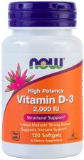 Vitamin D3 2000 IU 120 Softgels