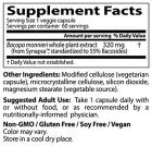 Bacopa with Synapsa 320 mg 60 Veggie Capsules Bacopa with Synapsa 320 mg 60 Veggie Capsules