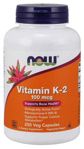 Vitamin K-2 100 mcg 250 Vegetable Capsules