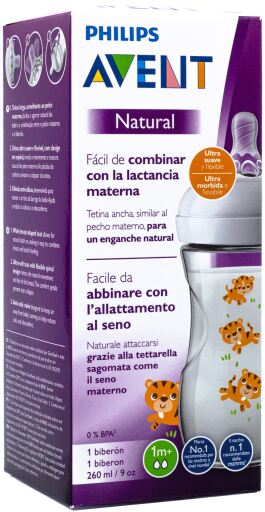 Biber&oacute;n Natural Tigres 260 ml
