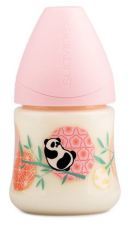 Anatomical Baby Bottle Pink Panda Bear